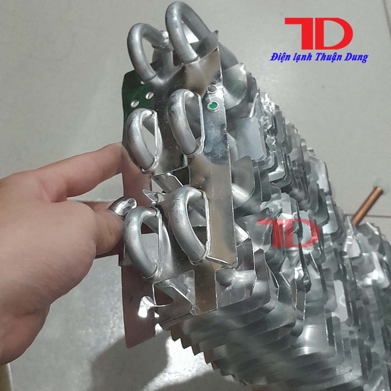 Dàn lạnh tủ quạt gió 30x15 cm, Điện Lạnh Thuận Dung
