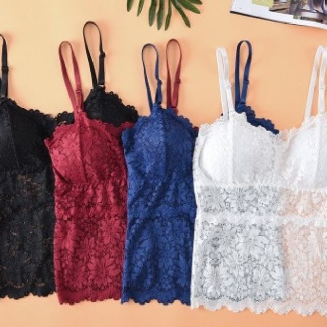 Áo Bra Ren Dáng Dài ( Có Đệm Mút), 7309