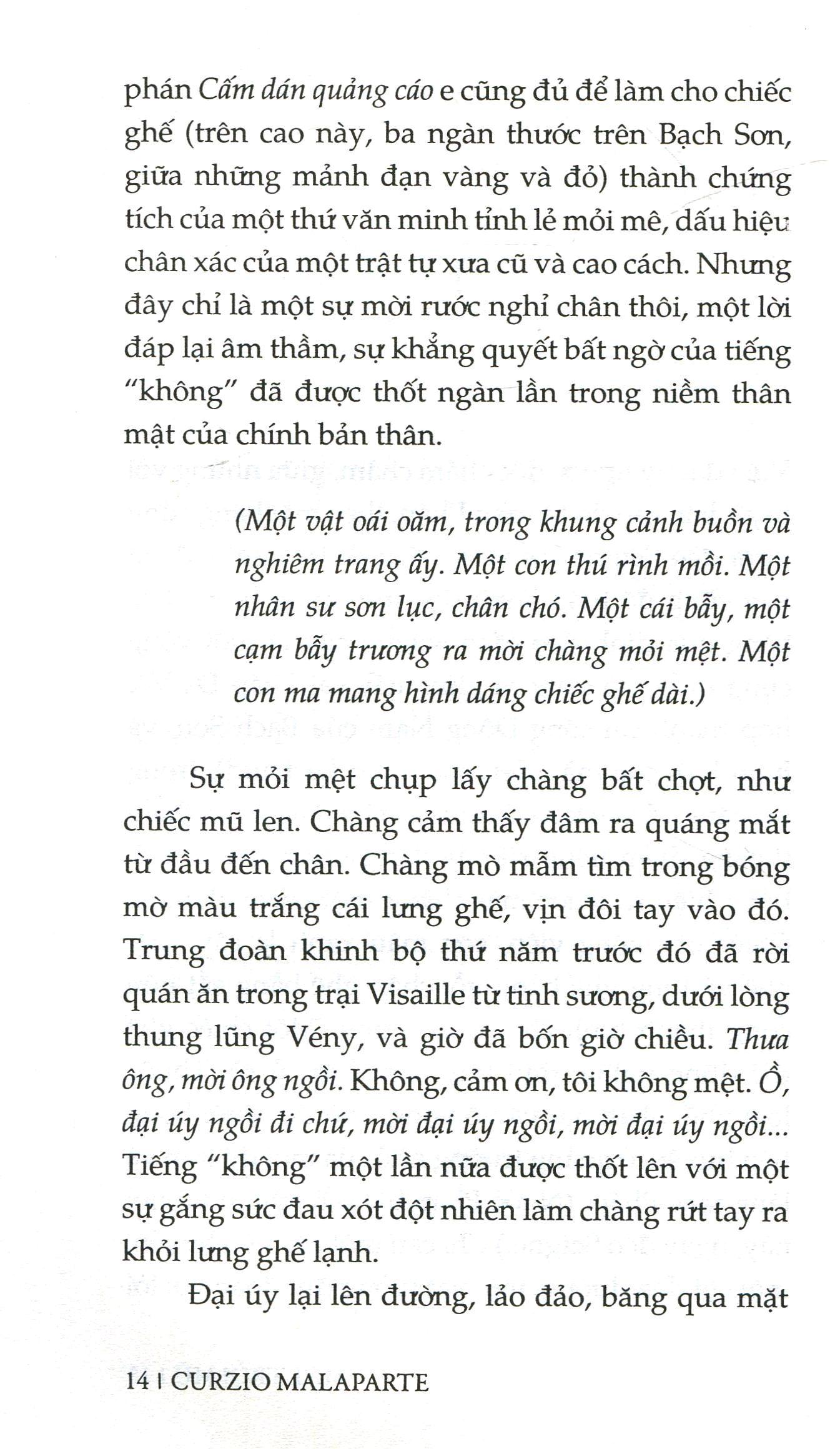 Mặt Trời Mù - Curzio Malaparte, Bửu Ý