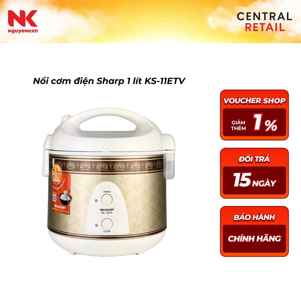 Nồi cơm điện Sharp 1 lít KS-11ETV