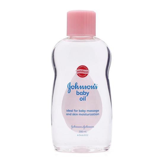 Dầu Massage và dưỡng ẩm Johnson baby Oil 200ml