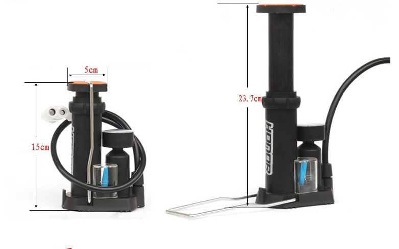 [HCM][Flash Sale] Bơm xe đạp xe máy đạp chân mini HONOR nhỏ gọn