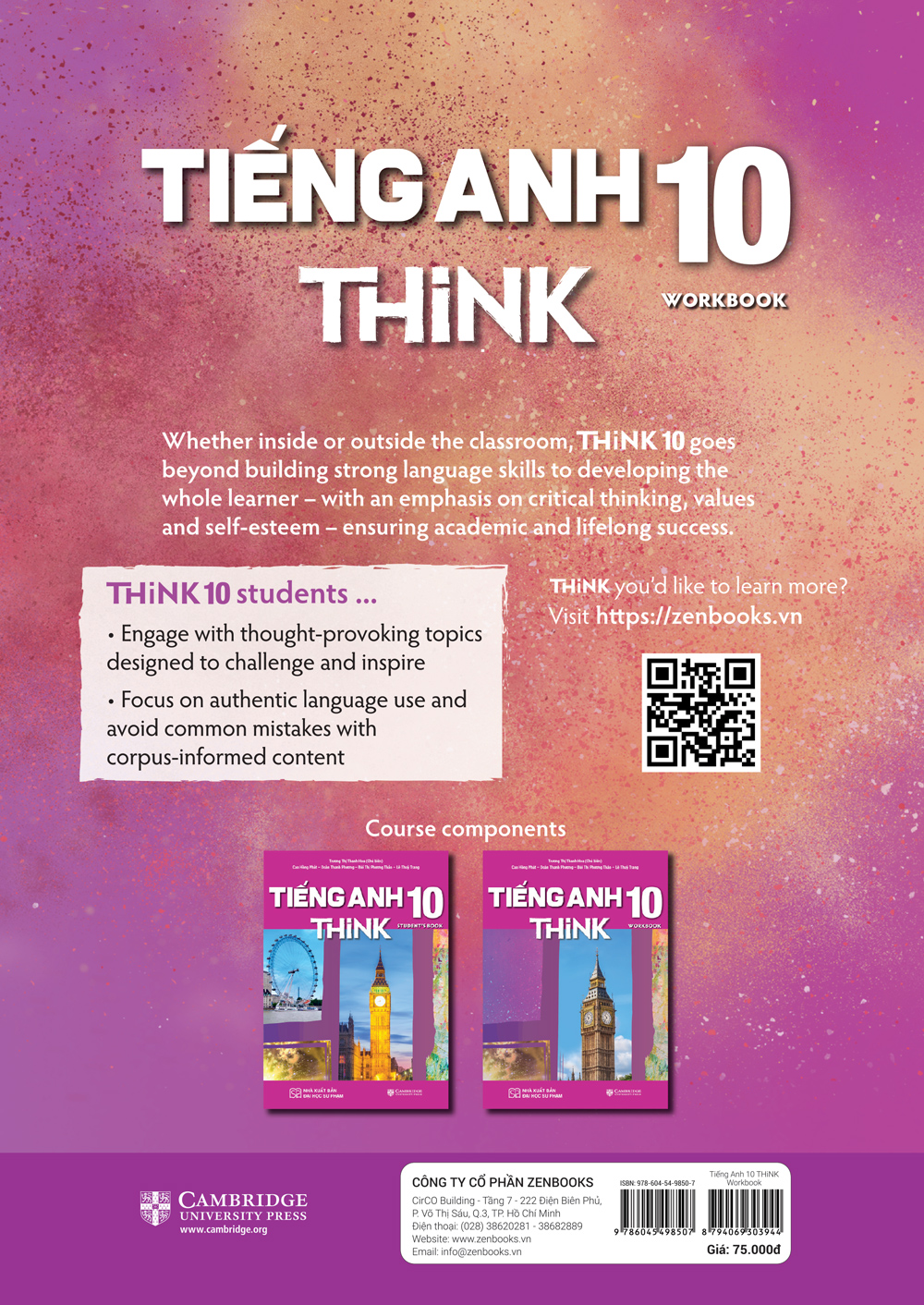 Sách Giáo Khoa Tiếng Anh 10 THiNK (Student's Book) ( ZB )