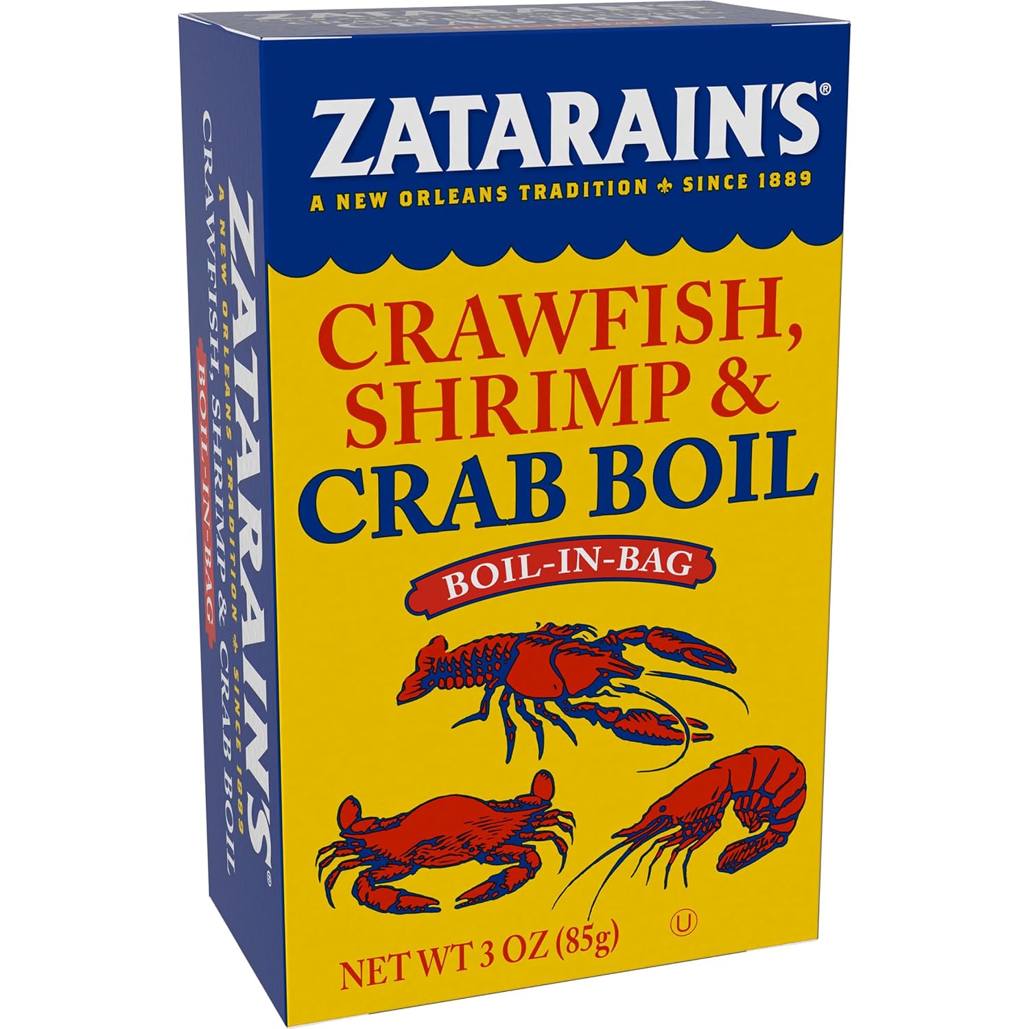 Hạt gia vị nấu hải sản zatarains / louisiana crawfish shrimp & crab boil 85g