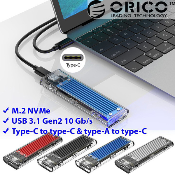 Bảng giá Box ổ cứng M.2 PCIe NVMe trong suốt tản nhiệt USB3.1 Orico TCM2-C3 - BX17 Phong Vũ