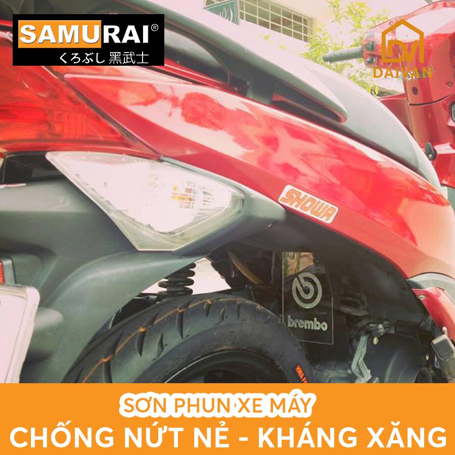 Chai sơn Samurai H138* màu đỏ R4L Honda