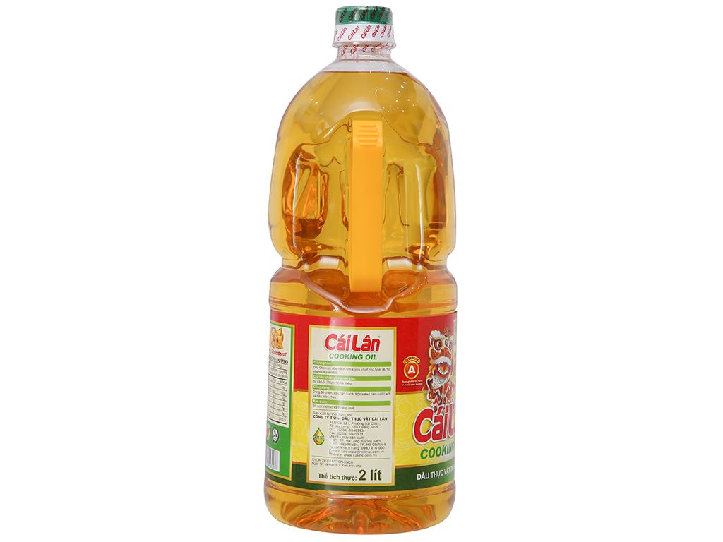 Dầu thực vật tinh luyện Cái Lân chai 1 lít/2L