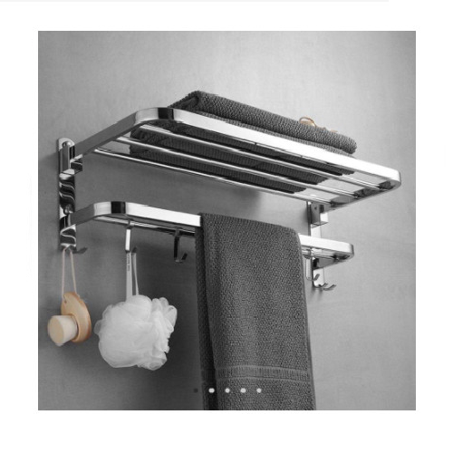Giá treo khăn phòng tắm inox sus304 kích thước 60cm lắp đặt khoan tường siêu bền