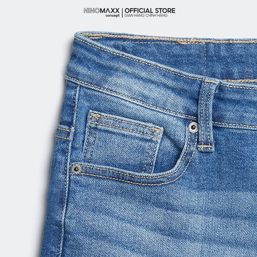 NINOMAXX Quần short Jean Nam lửng 2202021