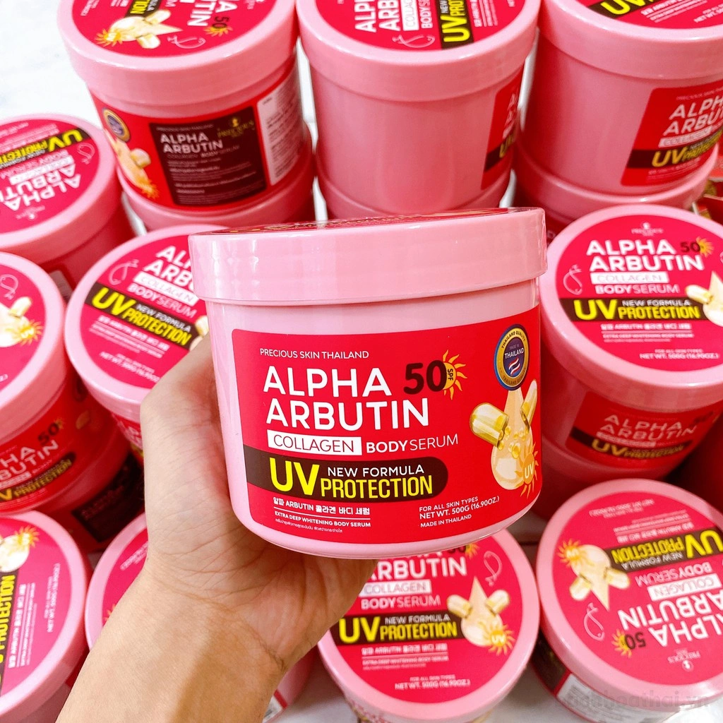 Kem body 500g alpha arbutin collagen dưỡng trắng da chống nắng – qt753