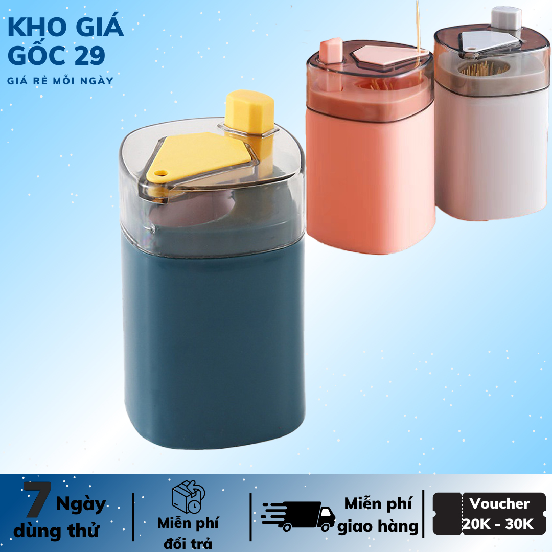 Hộp đựng tăm lúa mạch lấy tự động, Ống đựng tăm, Hộp đựng tăm nắp kín, hộp tự nhả tăm, Hũ tăm tự động