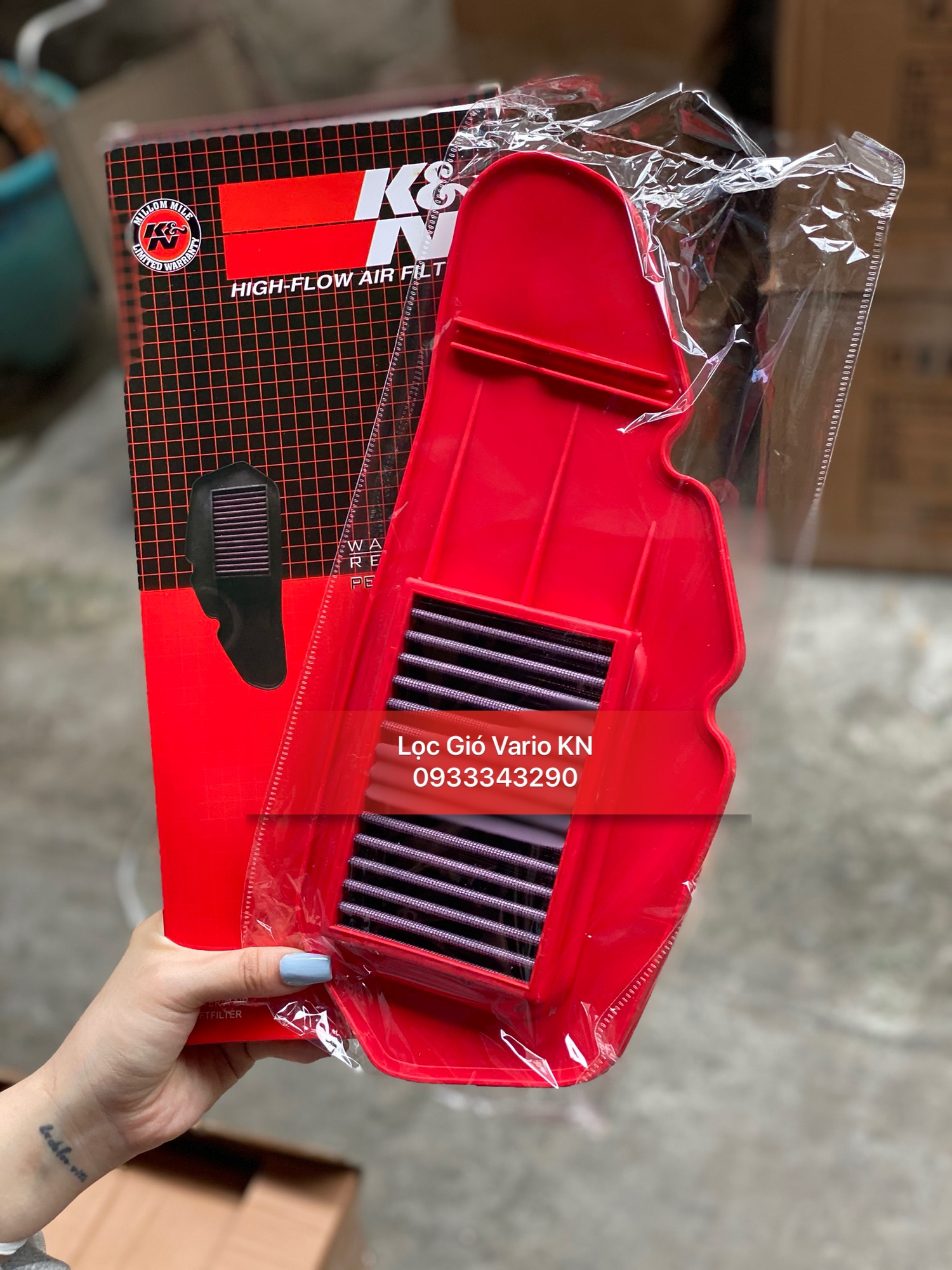 LỌC GIÓ K&N GẮN CHO VARIO - CLICK - SH MODE - AB