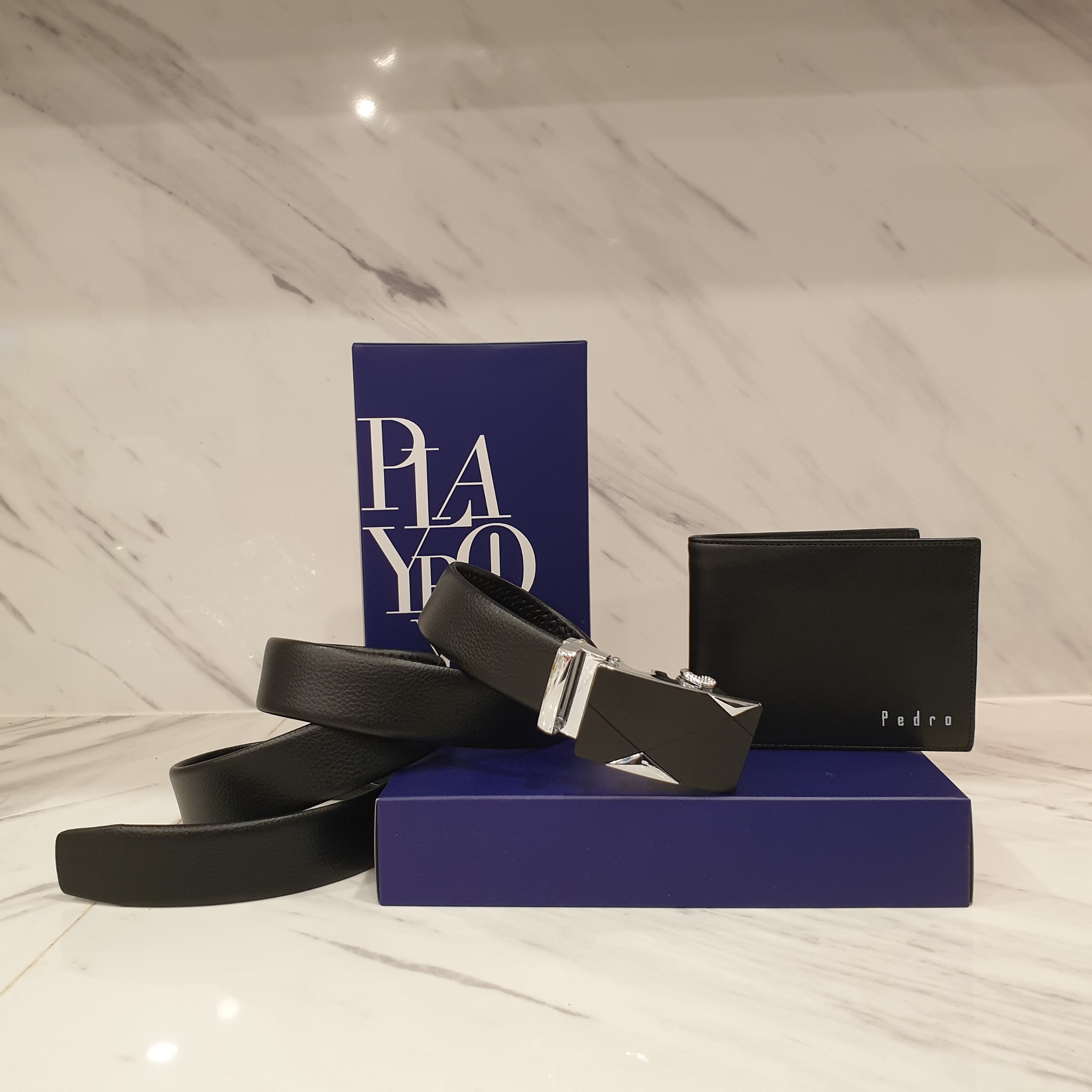 Combo bộ quà tặng ví da bóp nam & thắt lưng cao cấp trend2021 ( Full hộp túi đẹp y hình, sản phẩm tự chụp )