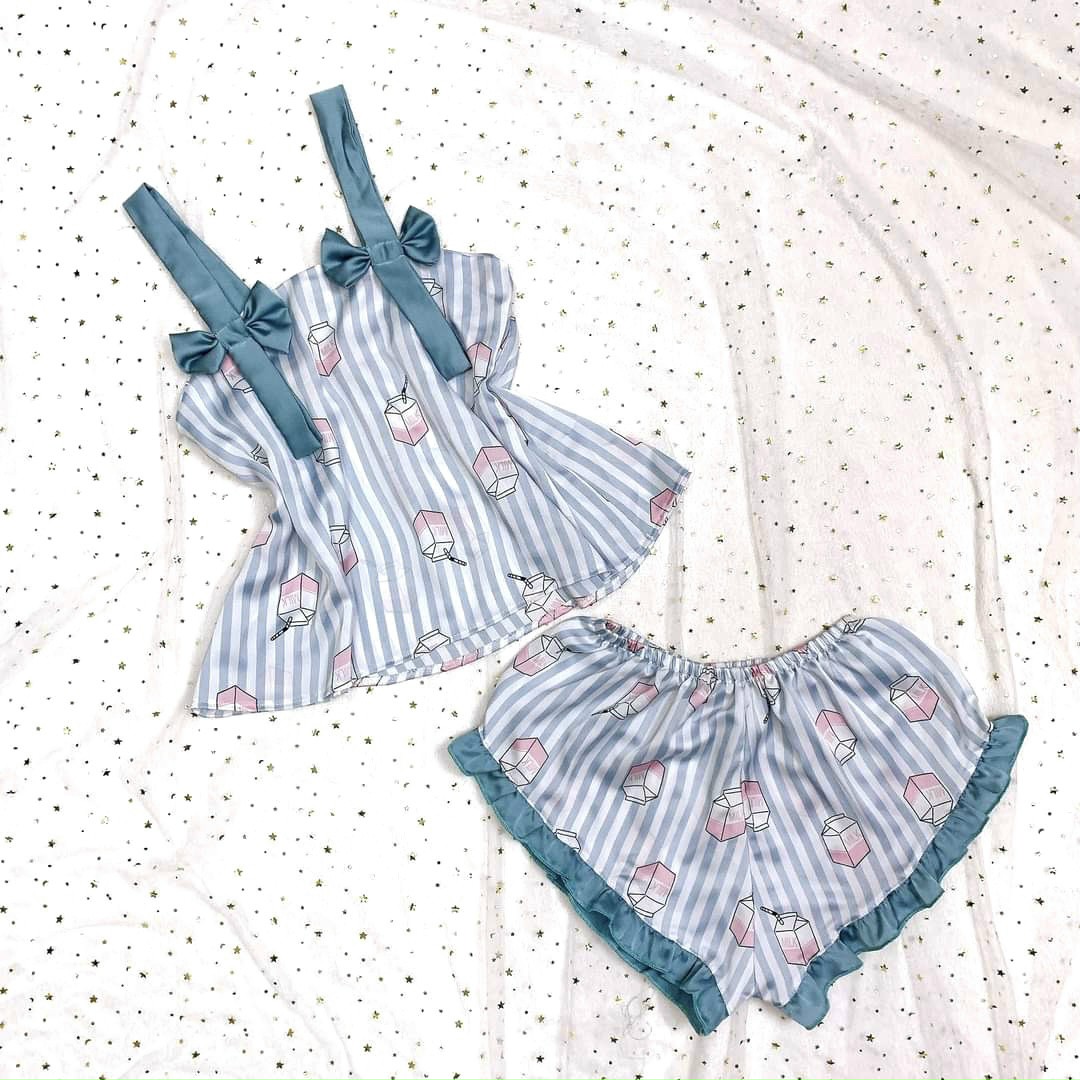 Đồ bộ nữ mặc nhà lụa satin cao cấp D'LYDIA DN03