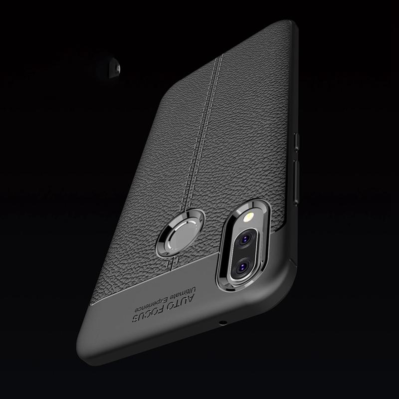 Ốp lưng silicon vân da cho Samsung Galaxy A20 - Auto Focus