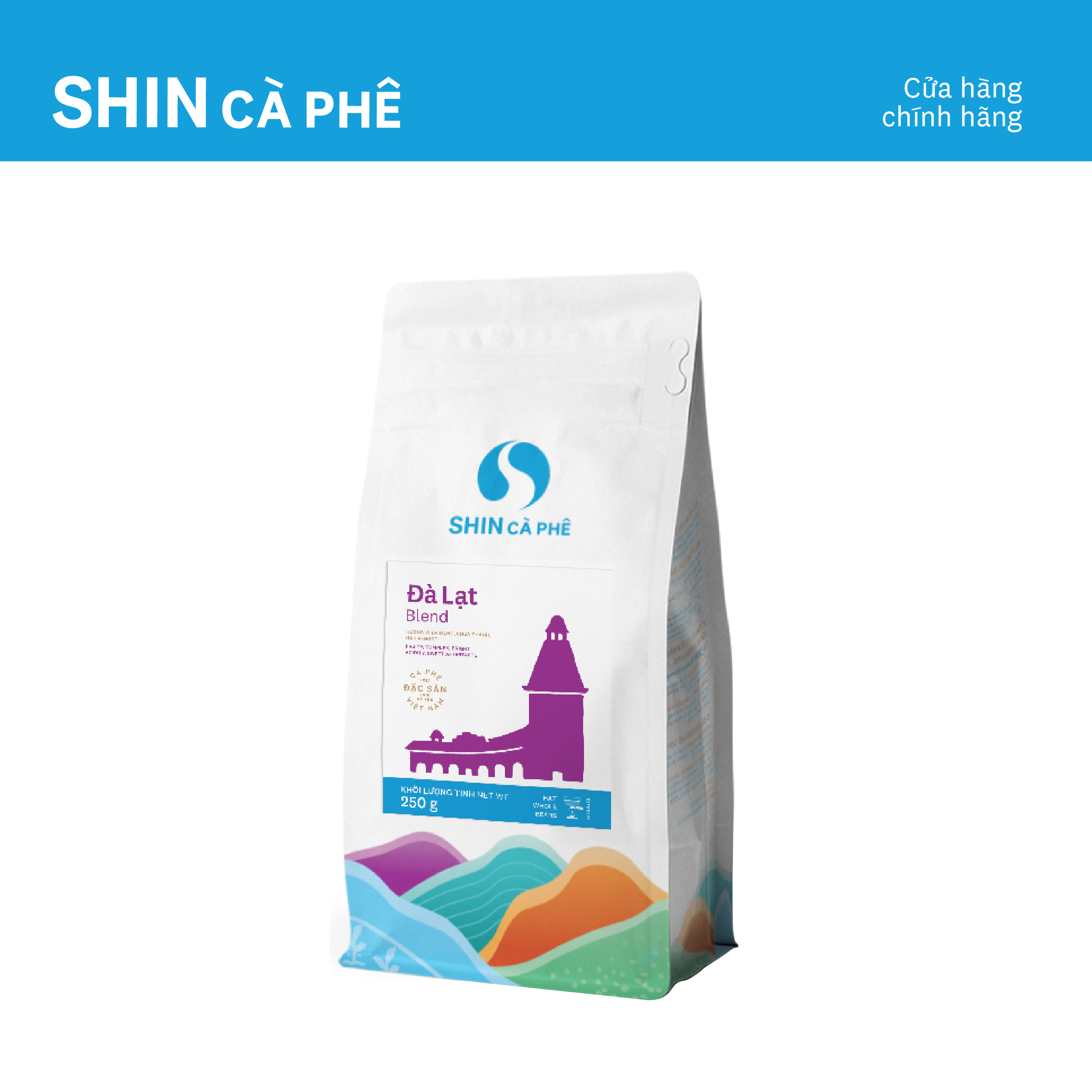 Da Lat Blend Espresso Coffee - Shin Coffee - Specialty Machine-Brewed Coffee - 250g Pack