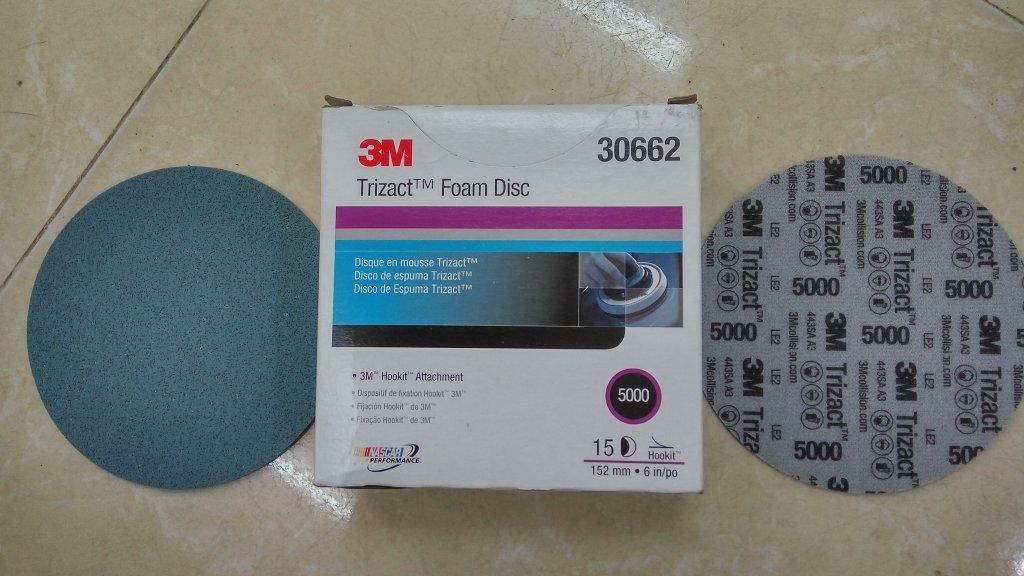 Giấy nhám đĩa siêu mịn  Trizact độ nhám P5000 6in 152mm
