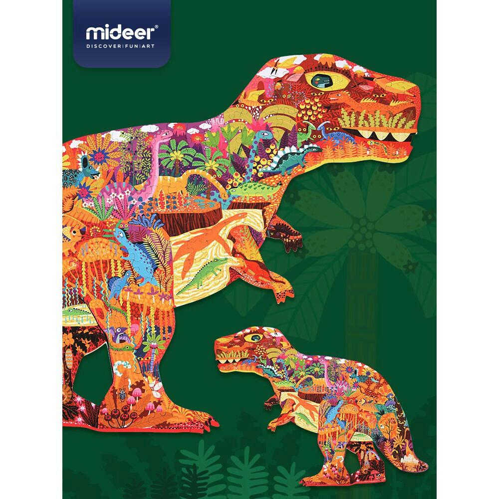 Mideer - Puzzle ghép hình Dinosaur World 280 pcs