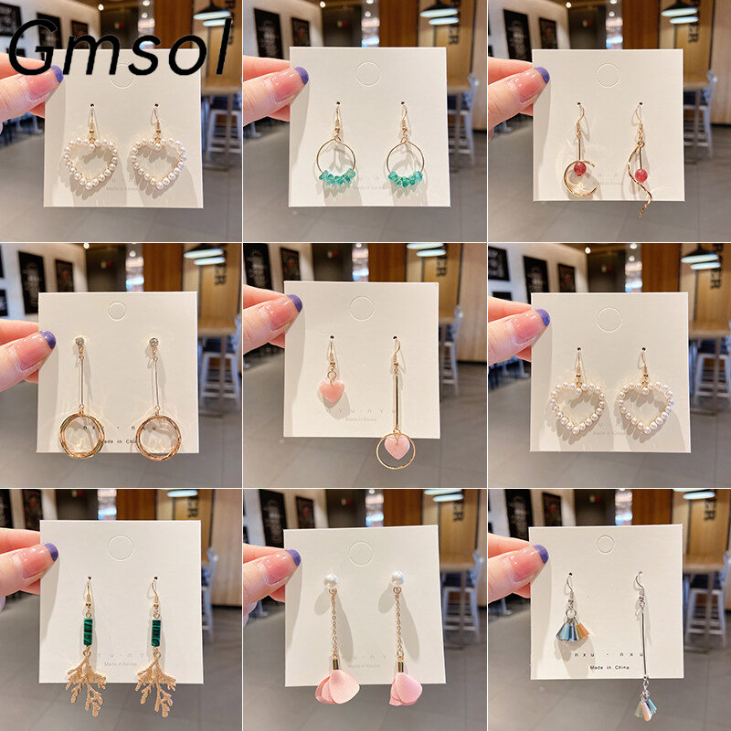 PEC Bông Tai Trang Sức Dài Hình Độc Đáo