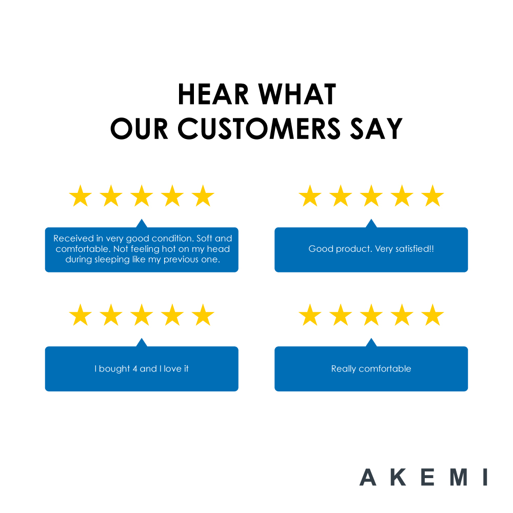 Akemi Sleep Essentials Microfil  Pillow 48cm x 73cm