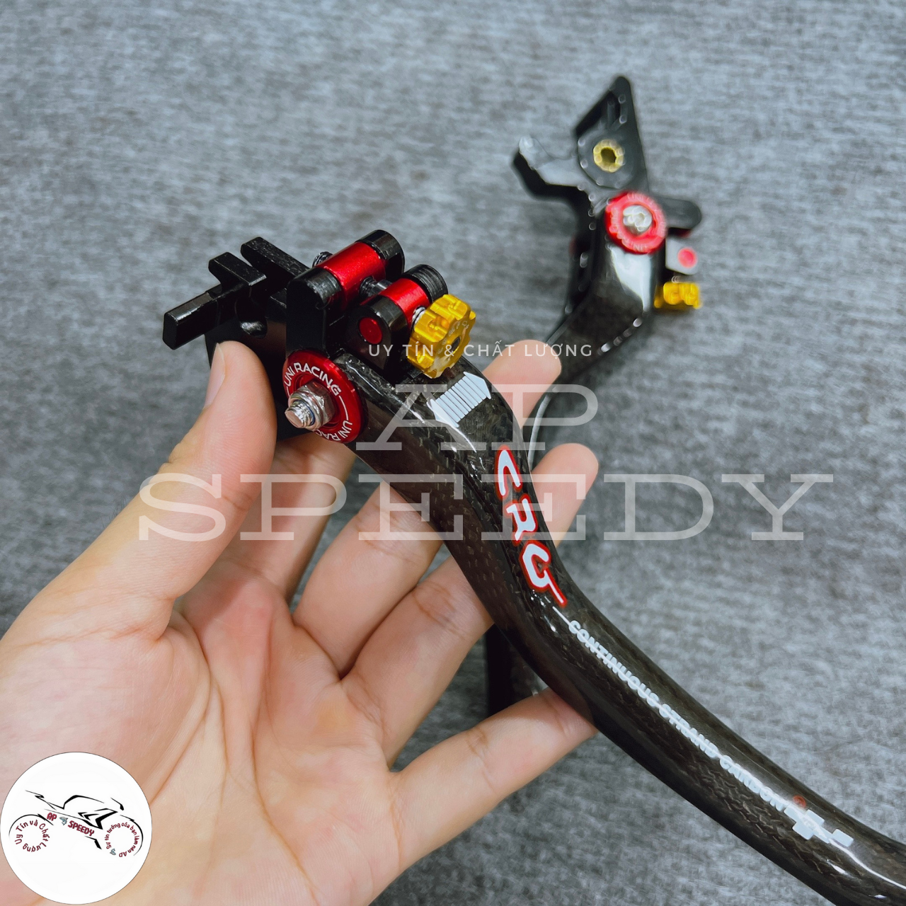Bộ tay thắng AB20 150 Abs phủ Carbon fiber [CHÍNH HÃNG]