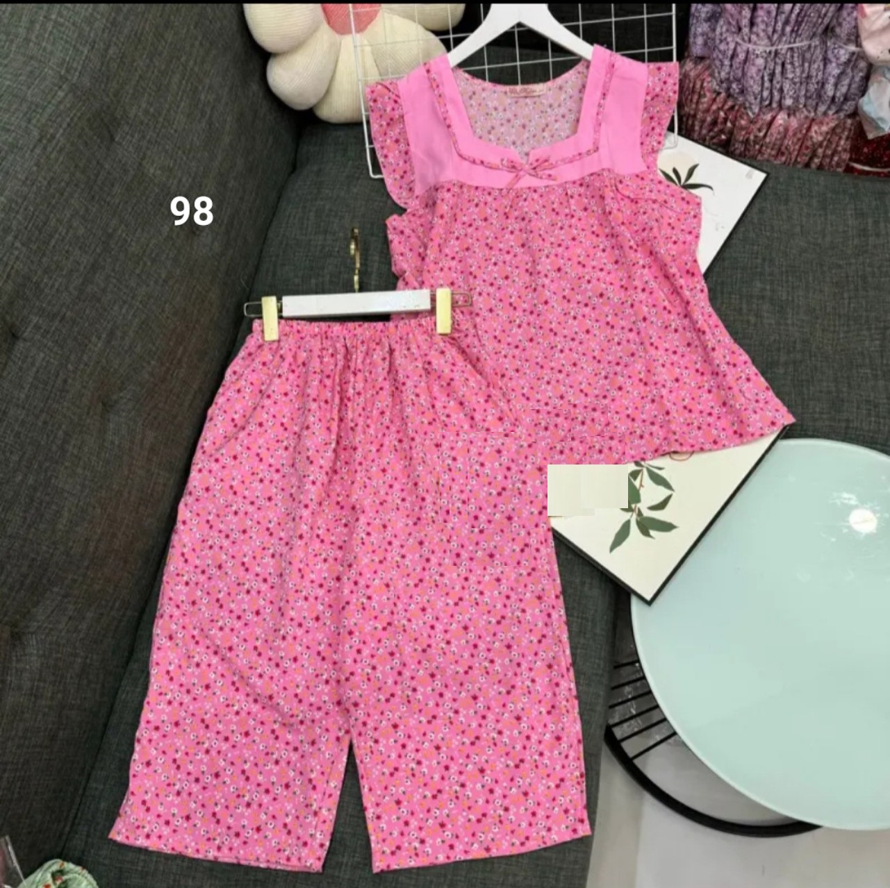(40kg -> 73kg) real women's Korean silk outfit with bag-photo