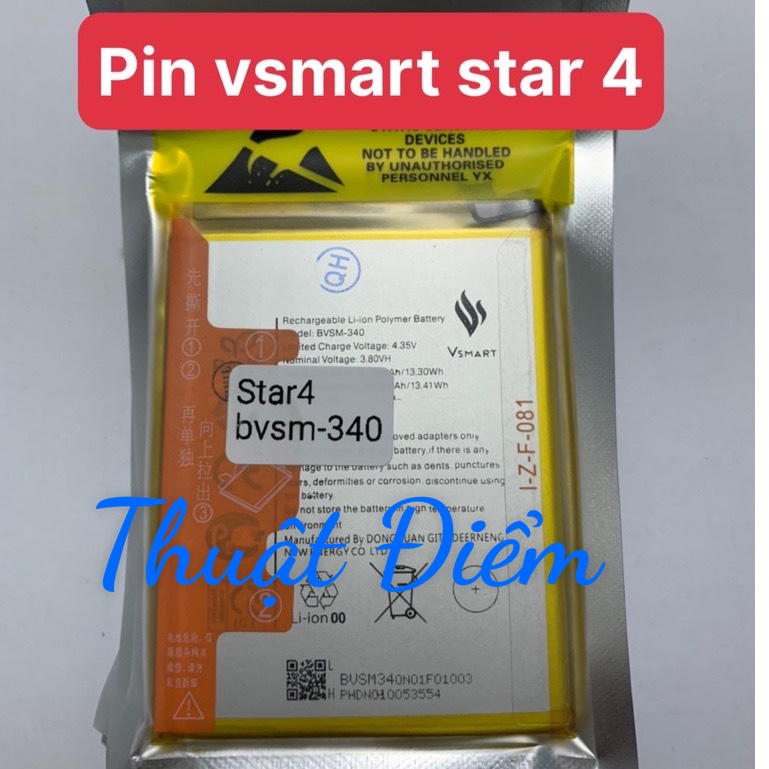 Pin vsmart star 4 / bvsm-340 / pin zin hãng