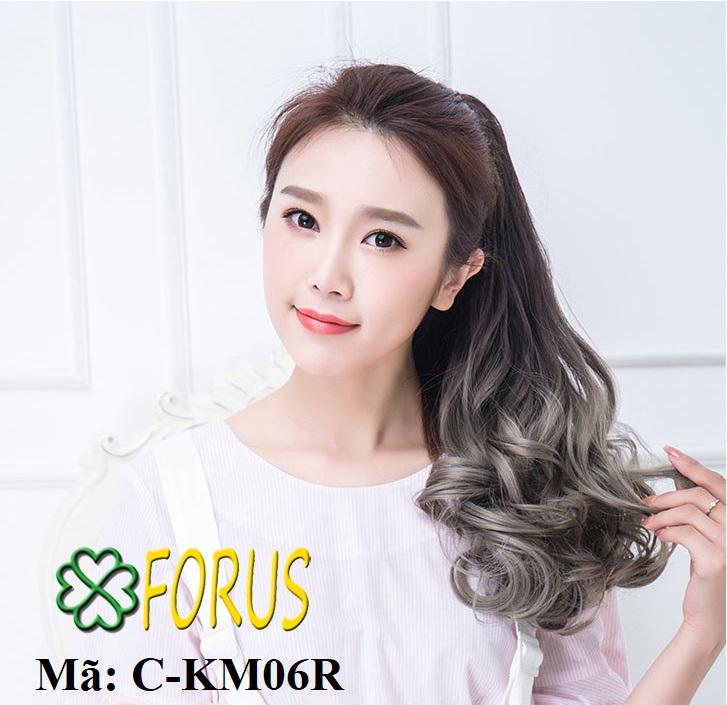 Tóc giả cột ombre KM06R, tóc giả nữ Sỉ 45k