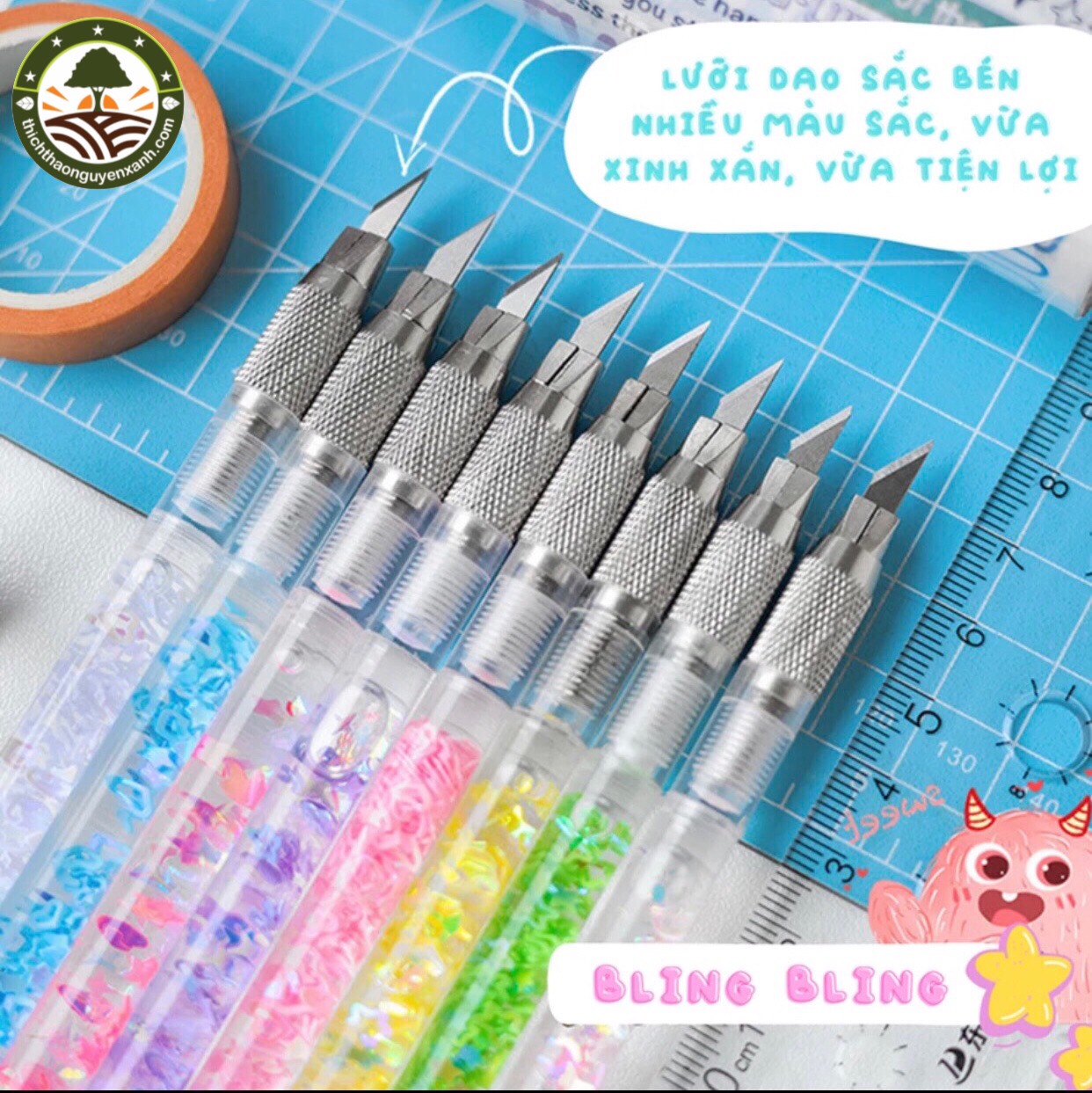 Dao dọc giấy, unbox dễ thương
