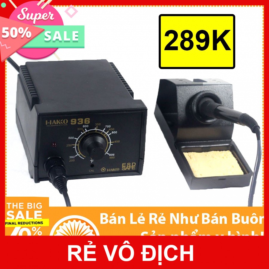 Máy hàn hakko 936 nóng cực nhanh cực bền lại còn rẻ 60w 220v trạm hàn hakko936