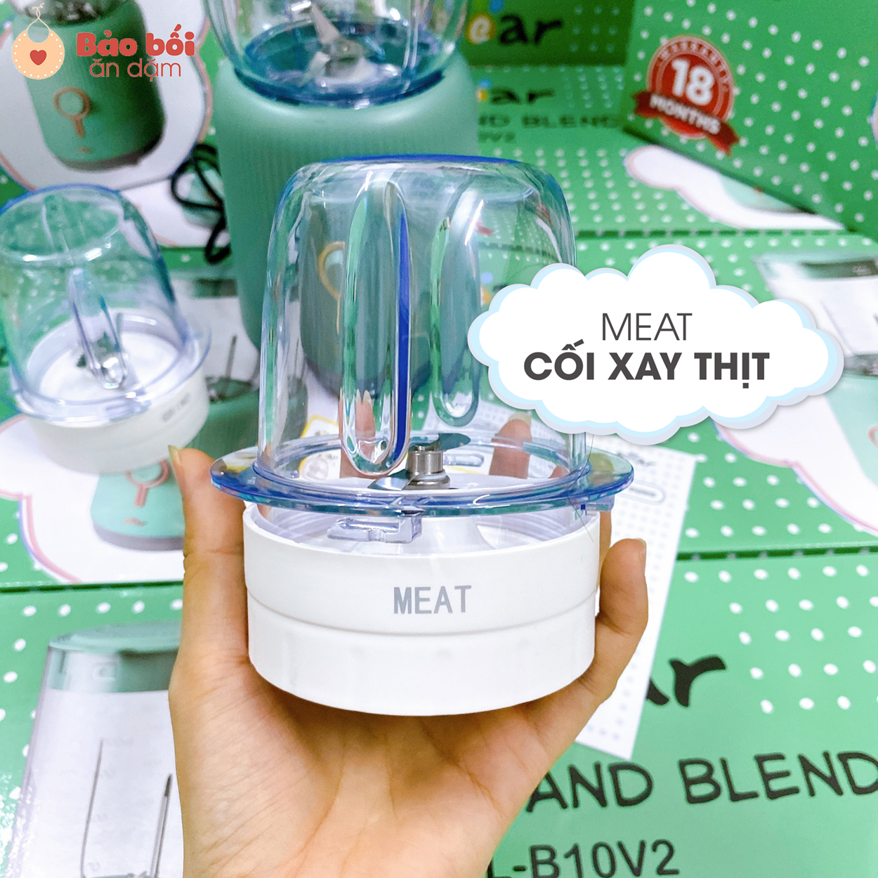 MÁY XAY SINH TỐ 3 CỐI BEAR CHÍNH HÃNG
