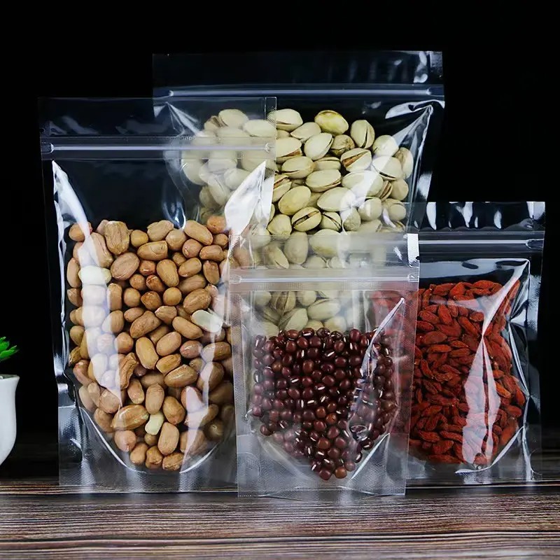 [200gr/size] túi zip 2 mặt trong suốt, túi zip đựng thực phẩm
