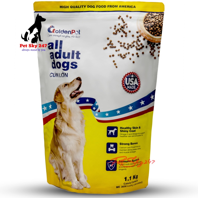 Thức Ăn Golden Pet Cho Chó Trưởng Thành Gói 1.1Kg