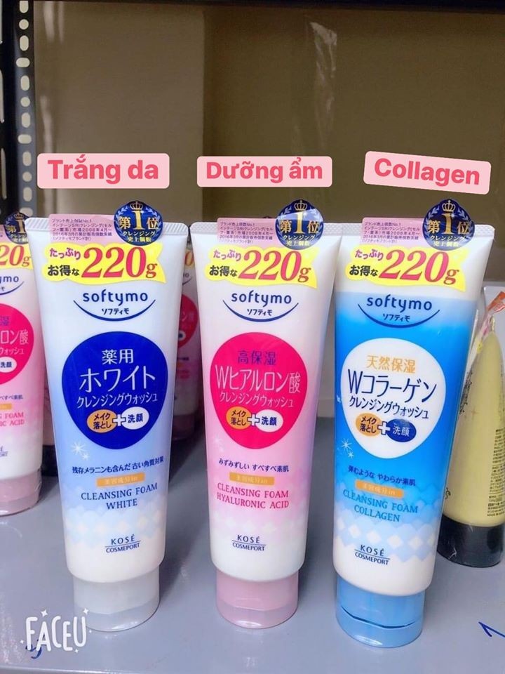 Sữa rửa mặt tạo bọt Kose Softymo Nhật Bản