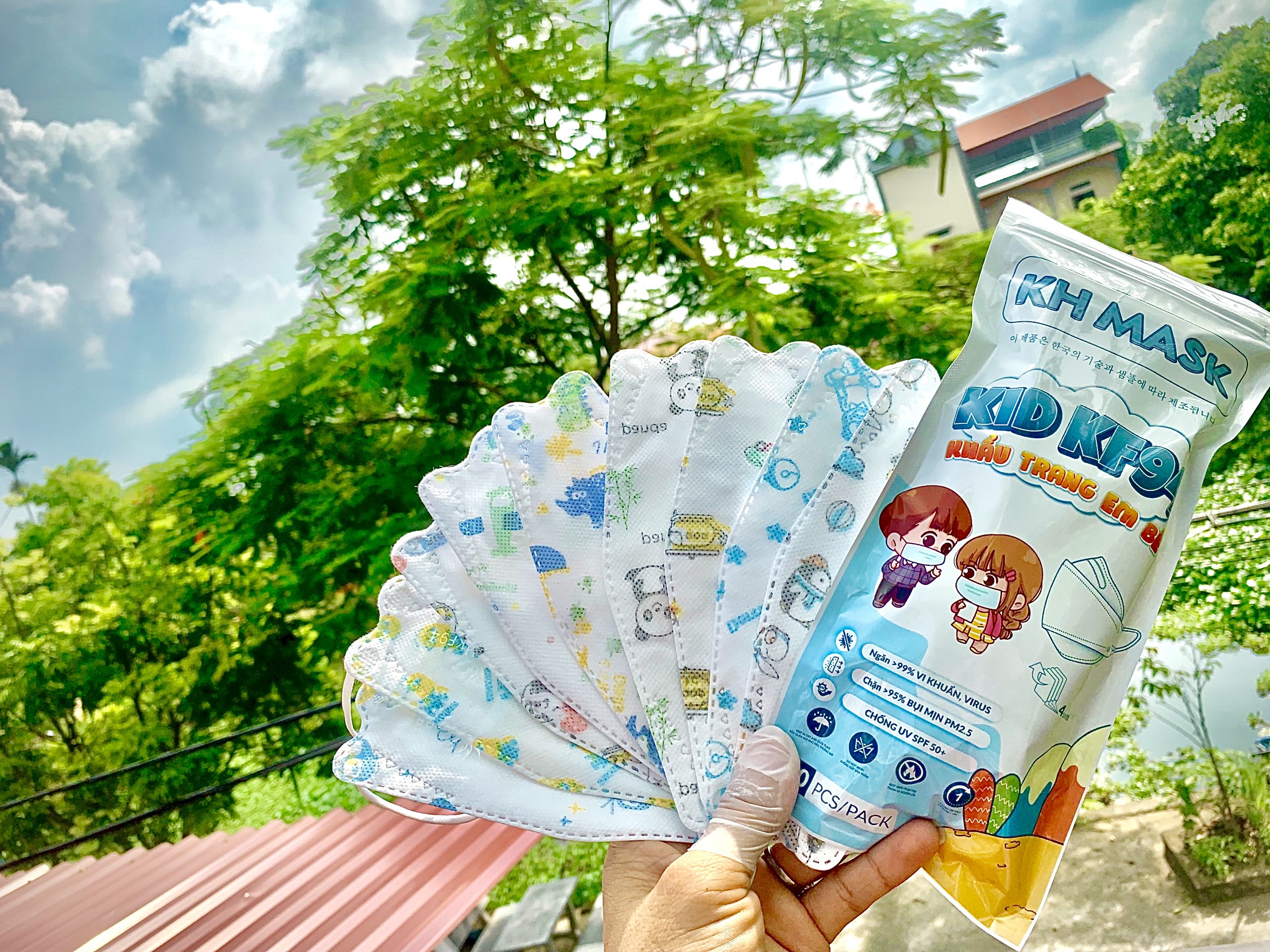[COMBO 50 cái ]Khẩu trang 4D KF94 EM BÉ (2-6 tuổi )