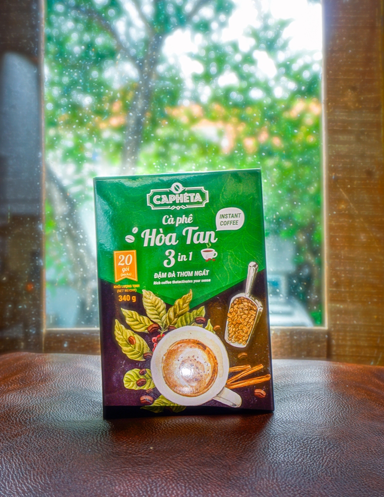 CAPHETA Cà phê hòa tan 3in1 (xanh) 340g
