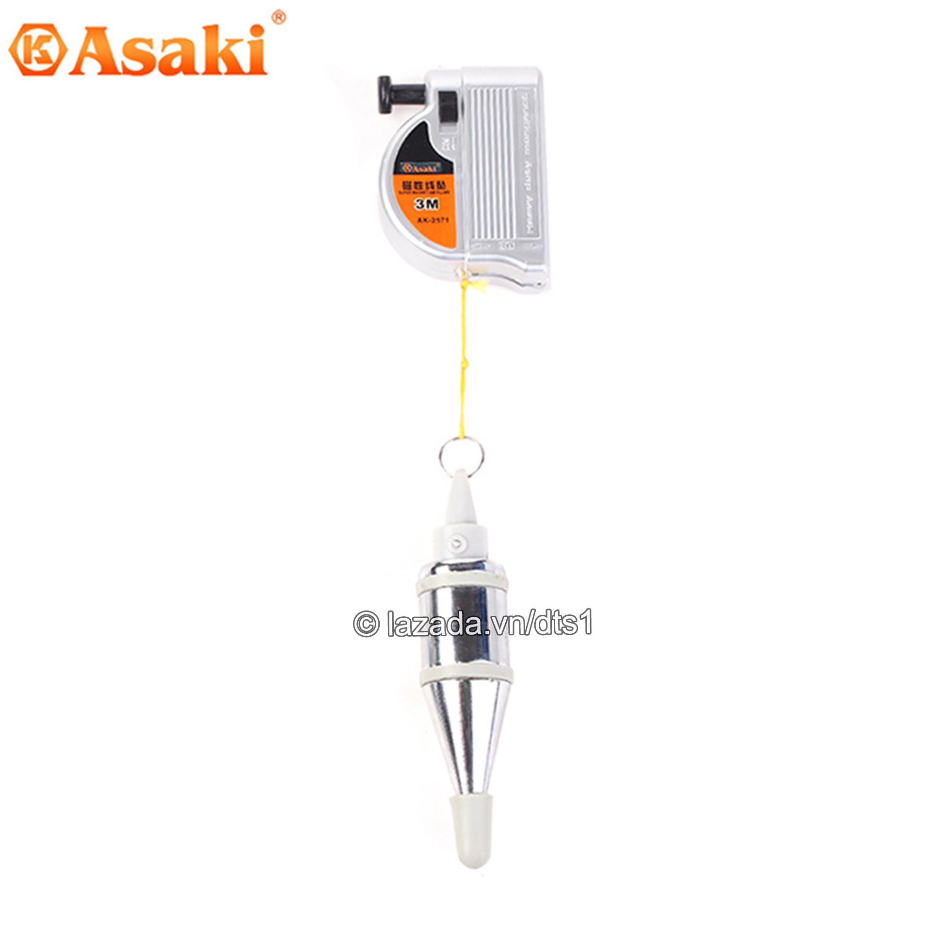 Quả dọi có từ tính 3m Asaki AK-2571 (Lập lòn từ tính)
