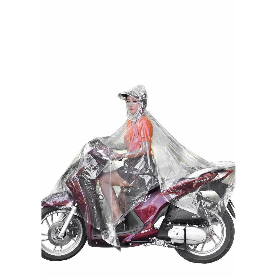 Áo mưa vi sinh trong suốt 1 đầu