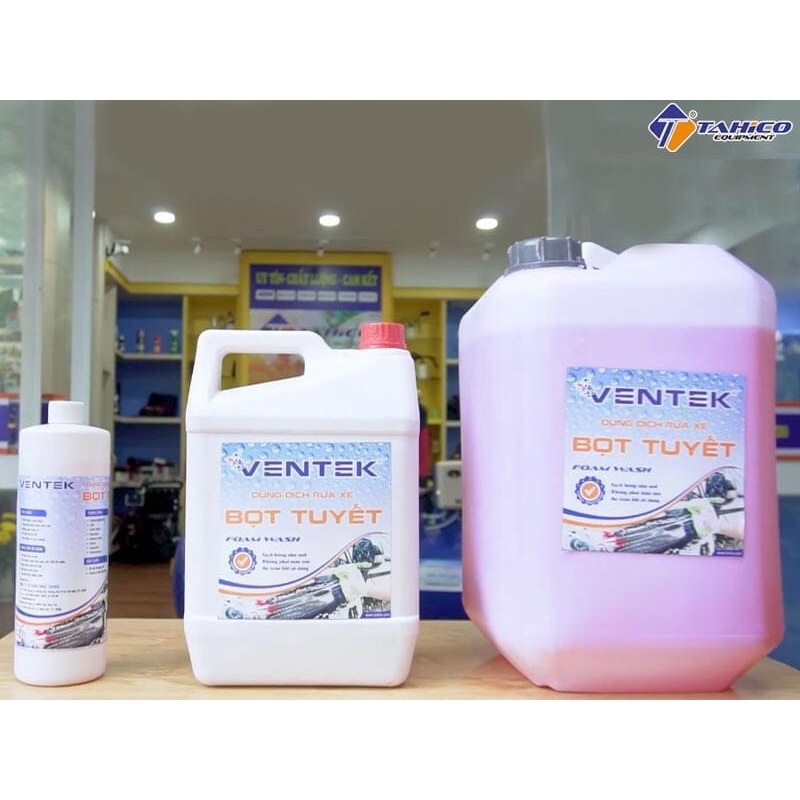 Nước rửa xe bọt tuyết Ventek 1L - Tahico