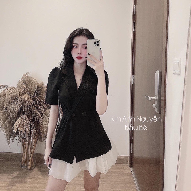 Set Vest Đùi Mix Chân Váy Cá Tính