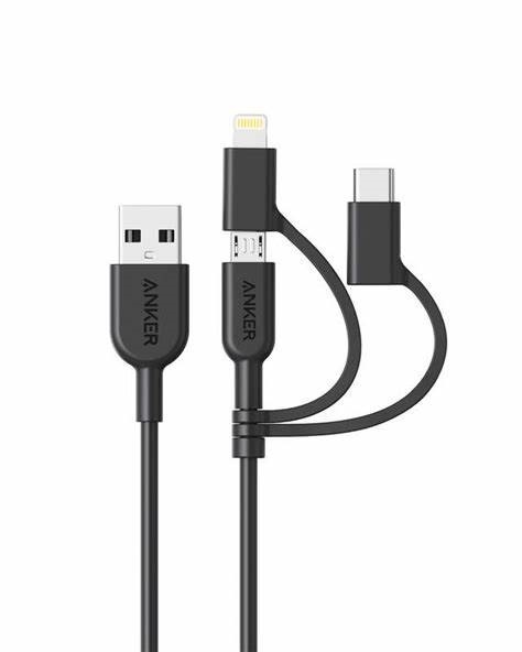 Dây sạc 3 trong 1 anker powerline ii 0.9m - a8436