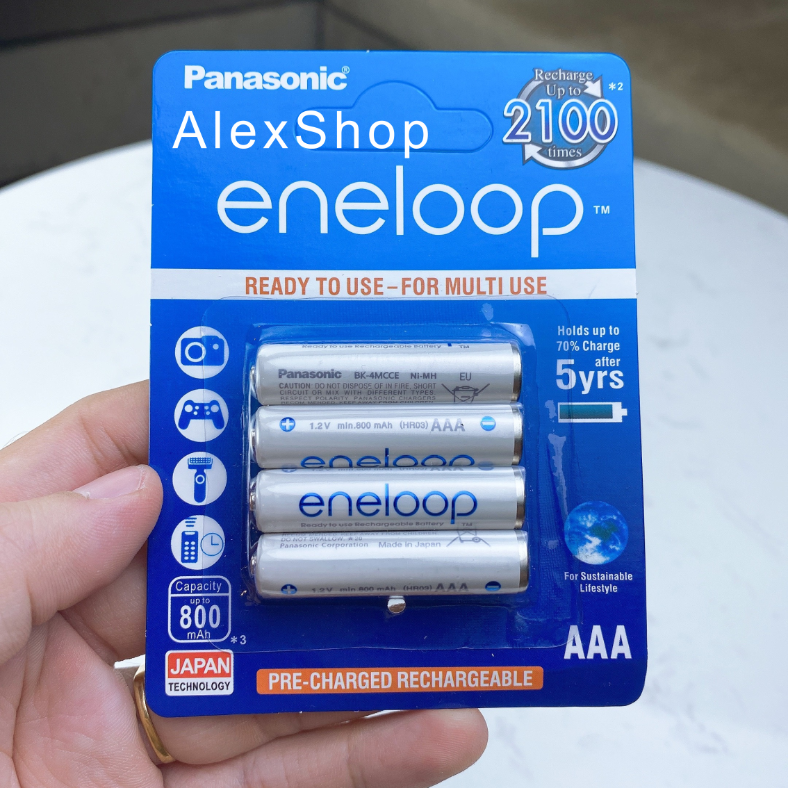 🔥17.9 - 30.9🔥[2 Lựa Chọn] Vỉ 4 Pin Sạc Eneloop. Cao Cấp AA/AAA