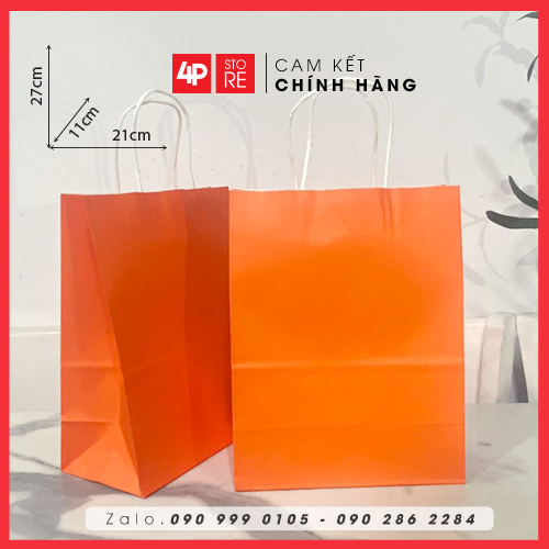 01 TÚI KRAFT CAM 120GSM - NHIỀU SIZE