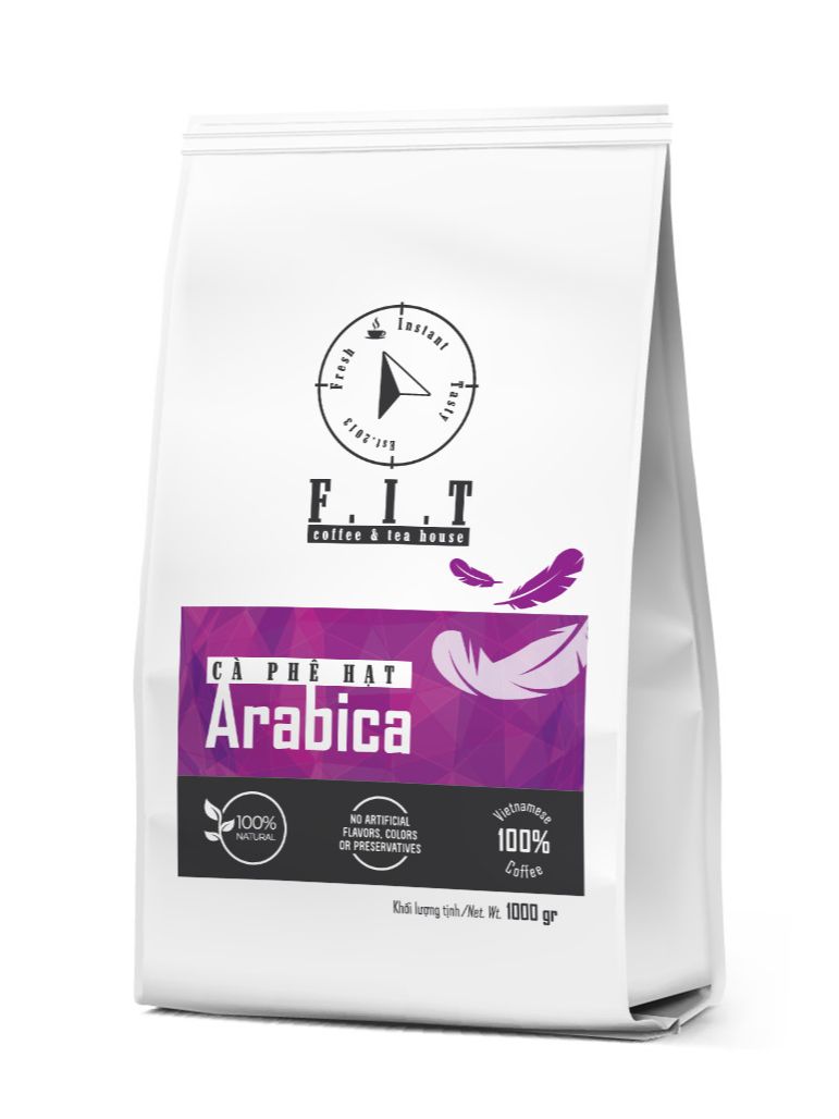 Cà Phê Nguyên Chất Fit Coffee - ARABICA 1Kg Hạt