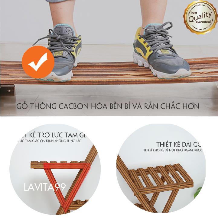 Kệ để cây cảnh trang trí sân vườn đẹp