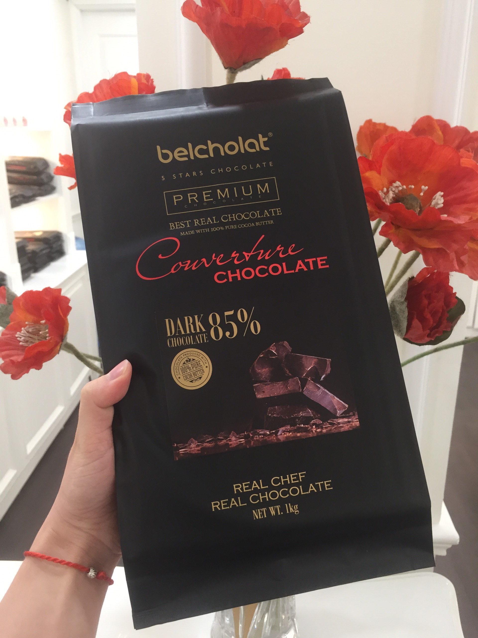 Thanh Socola Đen Couverture 85% – 1Kg