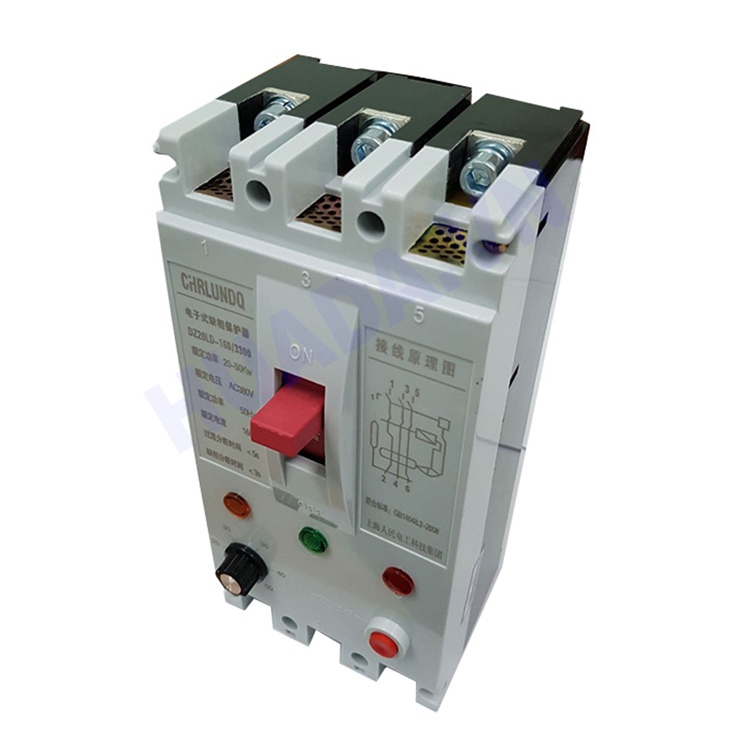 Aptomat chống mất pha 3 pha 100A