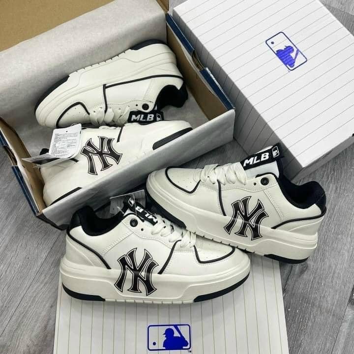 Giày Thể Thao MLB Chunky Liner Xanh Lá, Giày MLB Chunky Liner White Black 2022