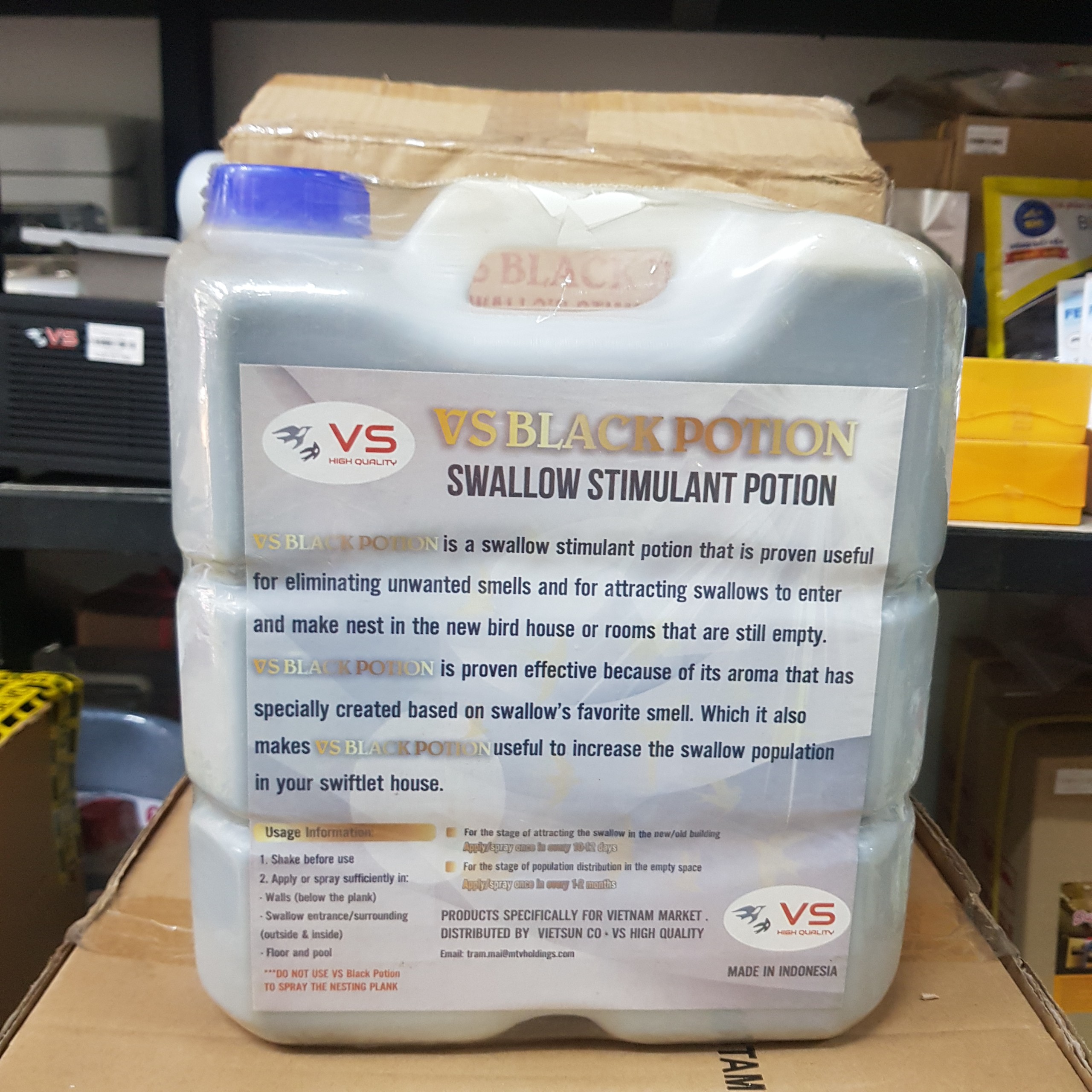 [SP000746] DUNG DỊCH NHÀ YẾN TẠO MÙI BẦY ĐÀN [BLACK POTION VS] [10L]