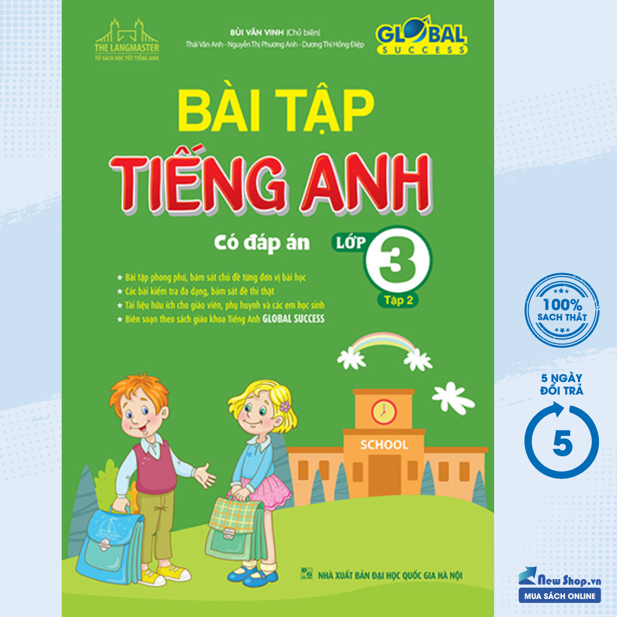 Sách – the langmaster - bài tập tiếng anh lớp 3 - tập 2 - global success – newshop